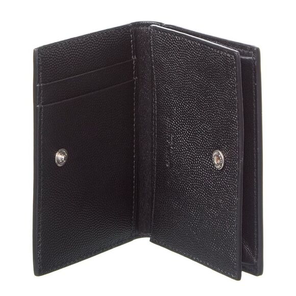 Saint Laurent Signature Leather Card Case, Black - Picture 3 of 5